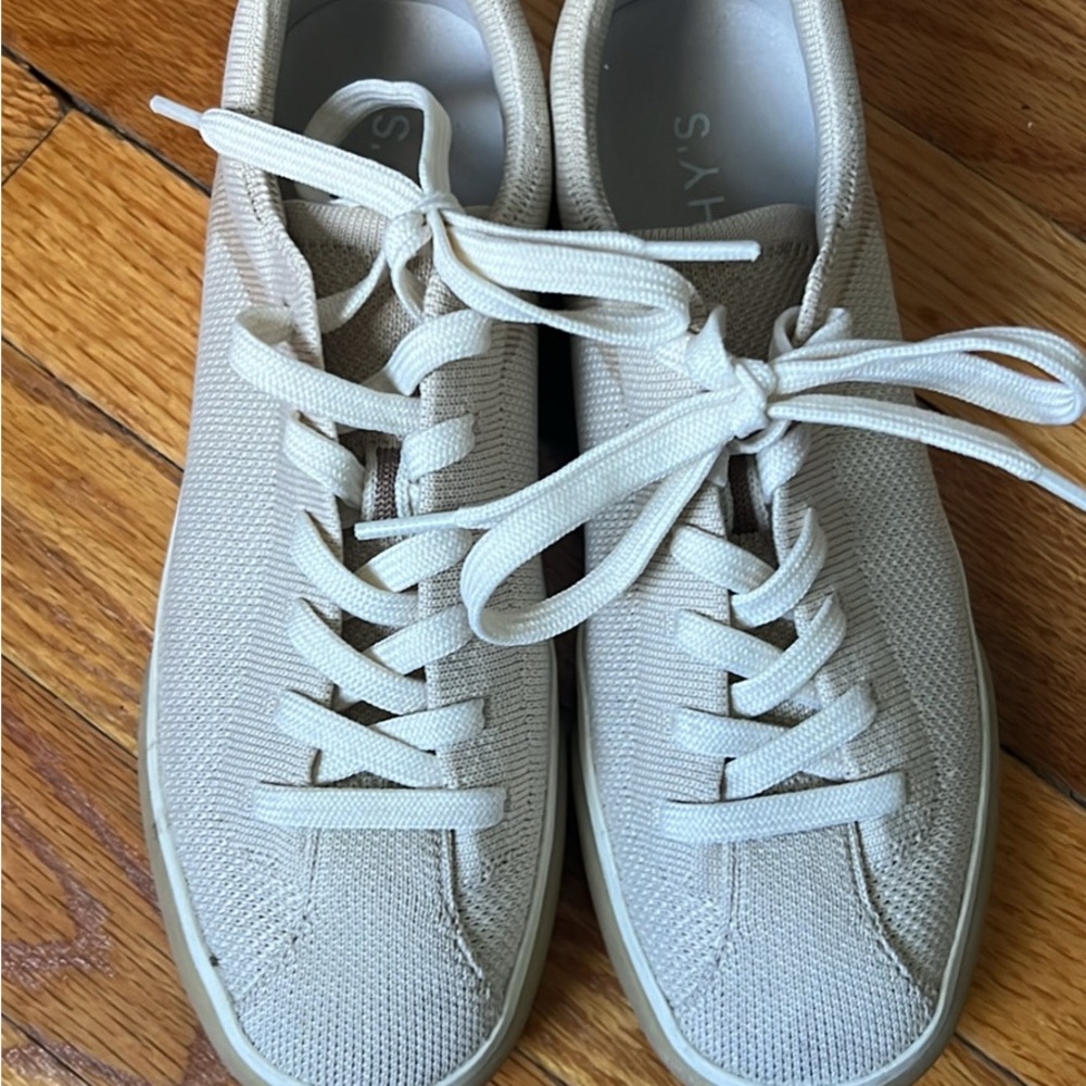 Rothy's Lace Up Women's Sneakers Biscuit size 6.5